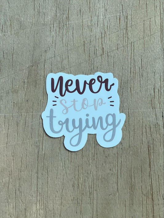 Never Stop Trying
